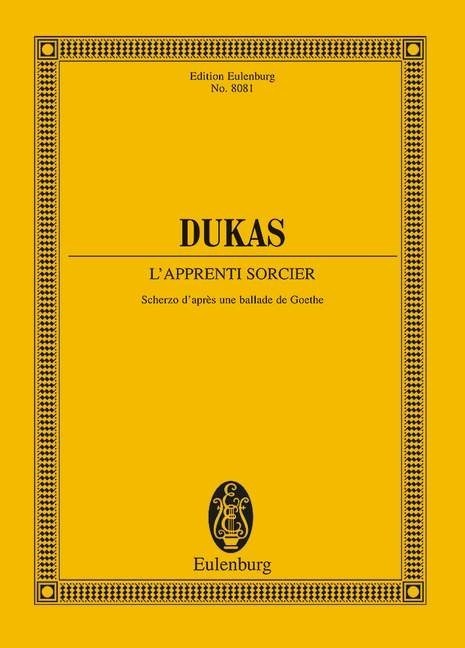 Dukas: The Sorcerer's Apprentice (Study Score) published by Eulenburg